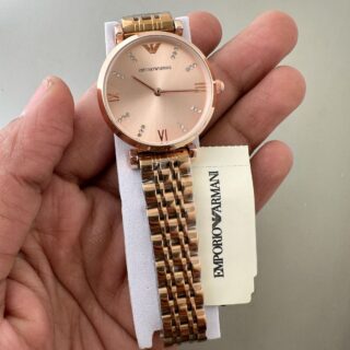 EMPORIO ARMANI WOMENS PREMIUM WEIGHT LESS WATCH FOR ALL TIME USE STAINLESS STEEL