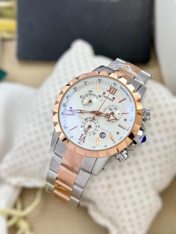 CARTIER MENS STAINLESS STEEL HEAVY QUALITY WATCH FOR MENS AND ADULTS