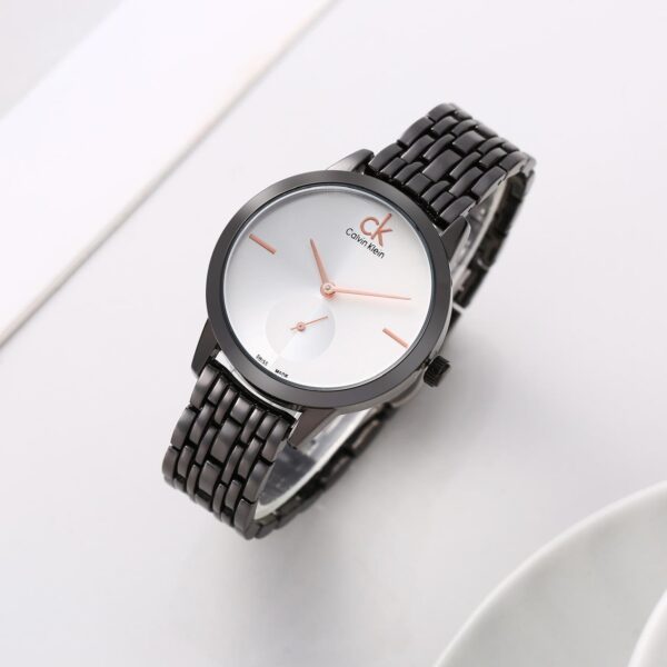 CALVIN KLEIN WOMENS PREMIUM WATCH STAINLESS STEEL DESIGNED PIECE