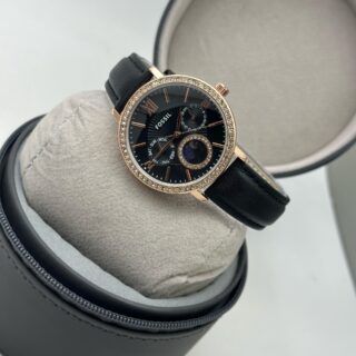 FOSSIL SILICON STRAP WOMENS PREMIUM CRYTSAL COVERED WATCH FOR WOMENS ALL MATCHED