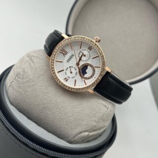 FOSSIL SILICON STRAP WOMENS PREMIUM CRYTSAL COVERED WATCH FOR WOMENS ALL MATCHED