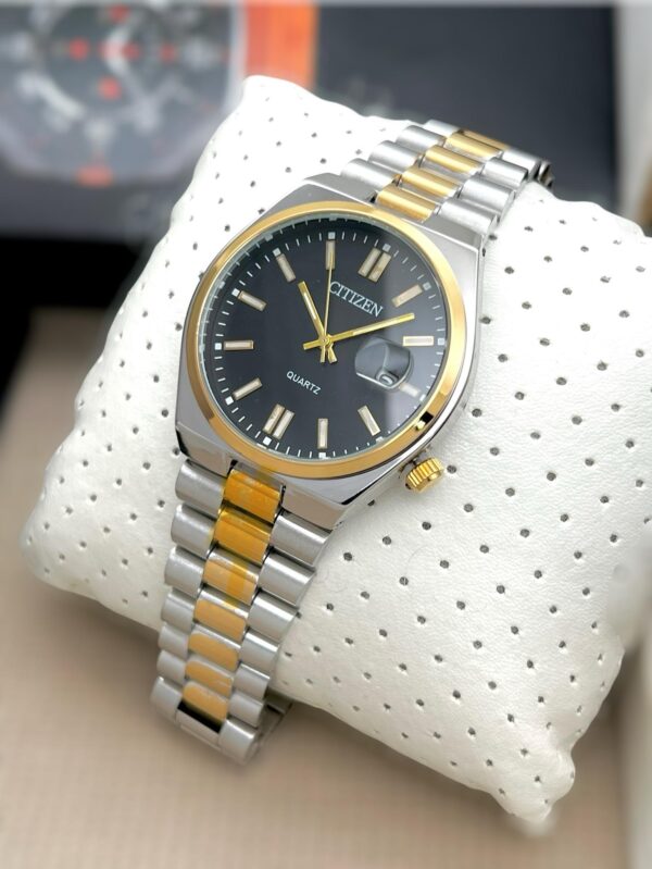 CITIZEN CIRCLE DIAL MENS DAILY WEAR PREMIUM WATCH STAINLESS STEEL