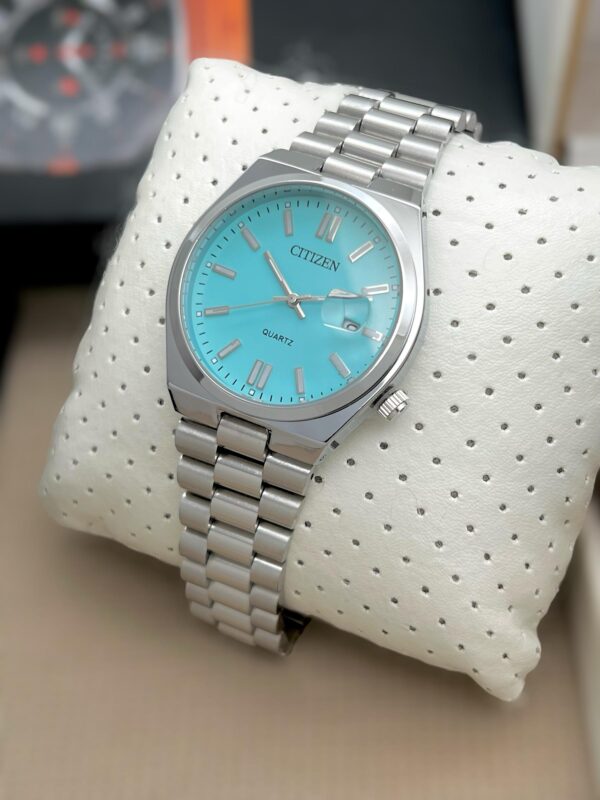 CITIZEN CIRCLE DIAL MENS DAILY WEAR PREMIUM WATCH STAINLESS STEEL