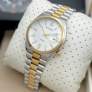 CITIZEN CIRCLE DIAL MENS DAILY WEAR PREMIUM WATCH STAINLESS STEEL