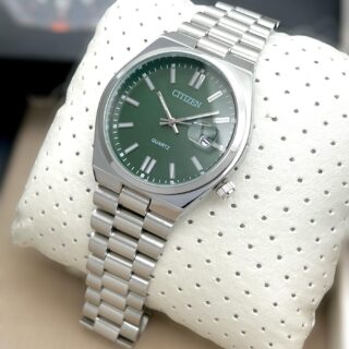 CITIZEN CIRCLE DIAL MENS DAILY WEAR PREMIUM WATCH STAINLESS STEEL