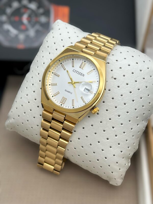 CITIZEN CIRCLE DIAL MENS DAILY WEAR PREMIUM WATCH STAINLESS STEEL