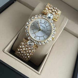 GUESS FLOWER EDITION CIRCLE DIAL WOMENS PREMIUM WATCH