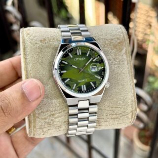 CITIZEN MENS STAINLESS STEEL GREEN DIAL PREMIUM MENS WATCHES