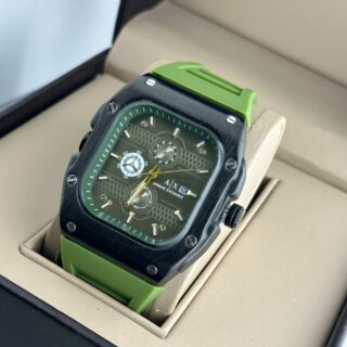 EMPORIO ARMANI ARMANI EXCHANGE MENS STRAP EDITION RECTANGLE DIAL