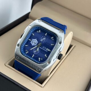 EMPORIO ARMANI ARMANI EXCHANGE MENS STRAP EDITION RECTANGLE DIAL