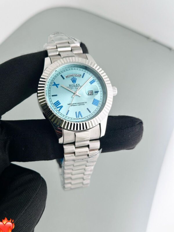ROLEX MENS DAY DATE STAINLESS STEEL PREMIUM EDITION