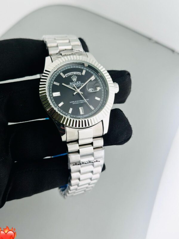ROLEX MENS DAY DATE STAINLESS STEEL PREMIUM EDITION