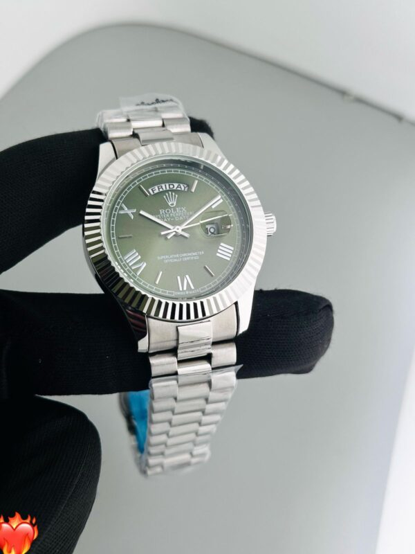 ROLEX MENS DAY DATE STAINLESS STEEL PREMIUM EDITION