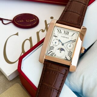 CARTIER MENS PREMIUM WATCH RECTANGLE DIAL