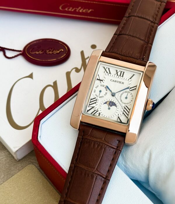 CARTIER MENS PREMIUM WATCH RECTANGLE DIAL